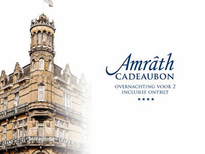 Cadeaubon van Amrâth Hôtels voor een overnachting in onze 3- en 4-sterren hotels, ideaal als hotelcadeaubon, cadeaukaart of hotel giftcard.